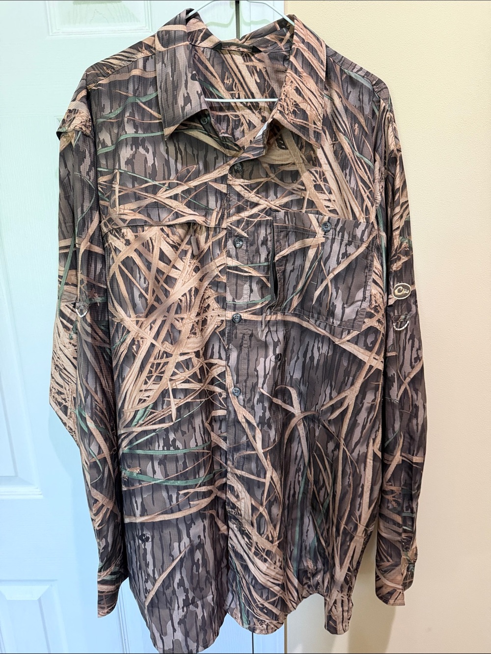 Drake Men's Camouflage Lightweight Shirt Jacket - Brown & Green